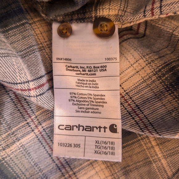 Carhartt women's flannel XL - Picture 8 of 8